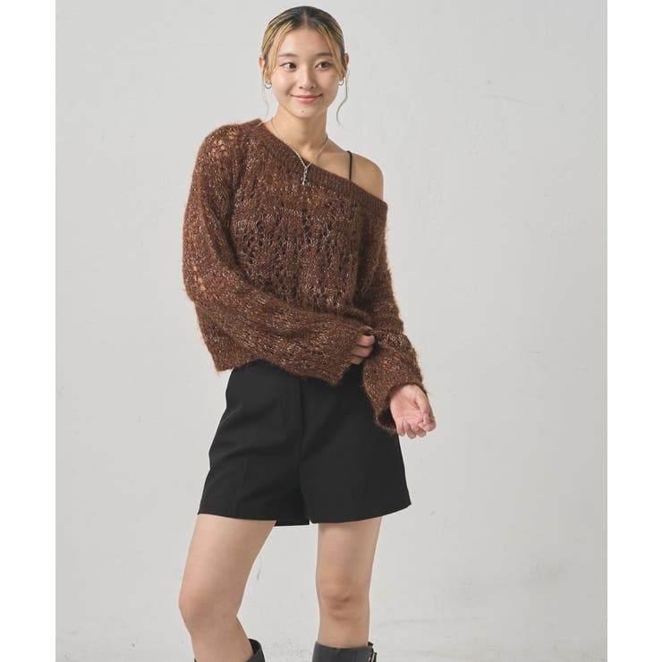 【WHO'S WHO gallery】HiNTラメオフショルニット | PAL GROUP OUTLET | 詳細画像10 