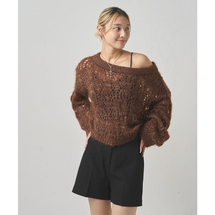 【WHO'S WHO gallery】HiNTラメオフショルニット | PAL GROUP OUTLET | 詳細画像11 