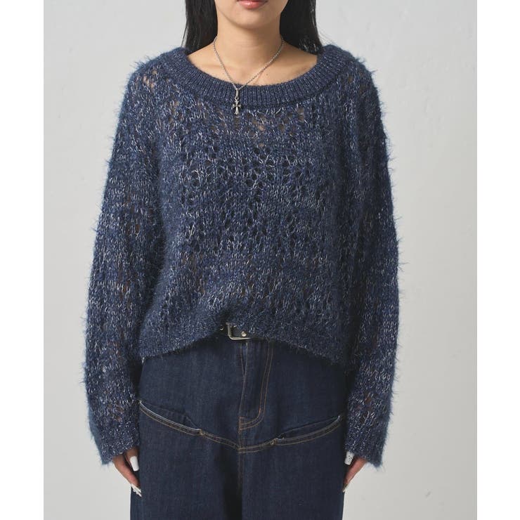 【WHO'S WHO gallery】HiNTラメオフショルニット | PAL GROUP OUTLET | 詳細画像16 