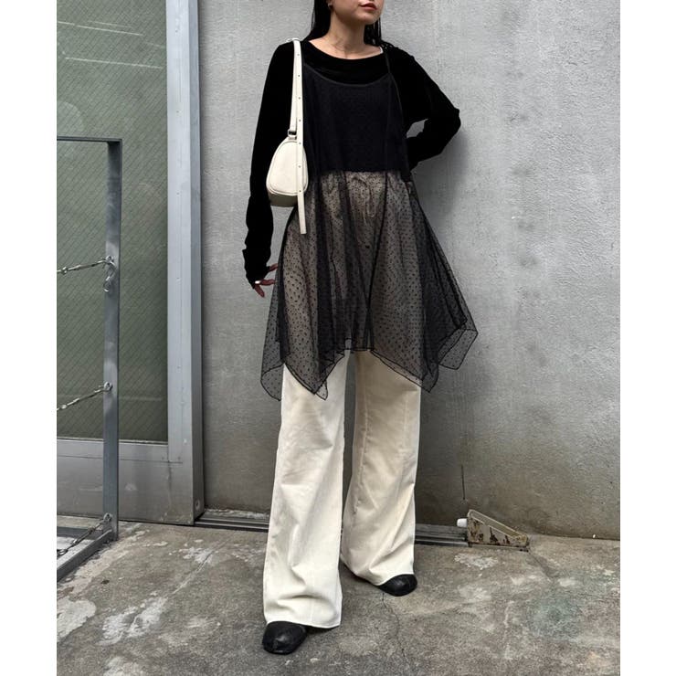 【CIAOPANIC TYPY】ドットチュールキャミチュニックワンピ | PAL GROUP OUTLET | 詳細画像21 