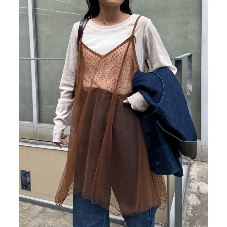 【CIAOPANIC TYPY】ドットチュールキャミチュニックワンピ | PAL GROUP OUTLET | 詳細画像31 