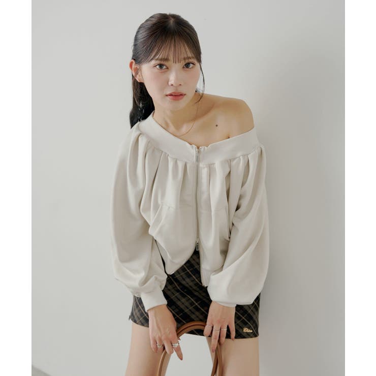 【Chico】オフショルジップSWT | PAL GROUP OUTLET | 詳細画像13 