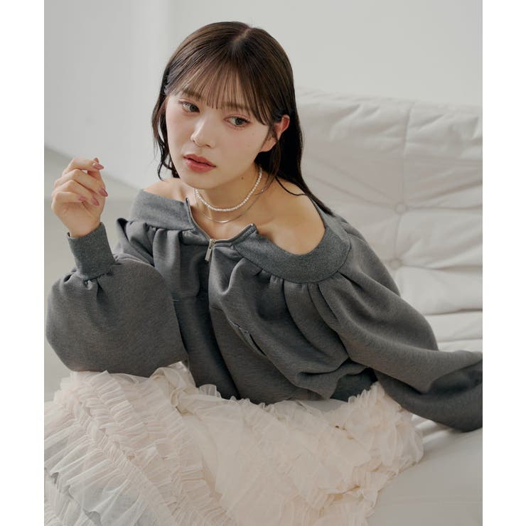 【Chico】オフショルジップSWT | PAL GROUP OUTLET | 詳細画像16 