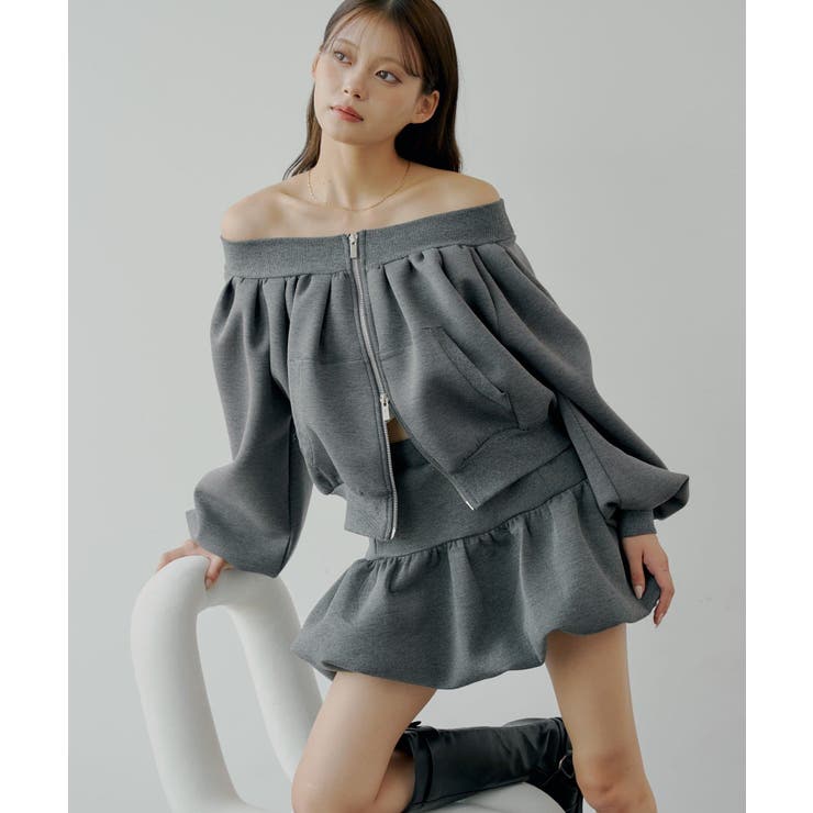 【Chico】オフショルジップSWT | PAL GROUP OUTLET | 詳細画像1 