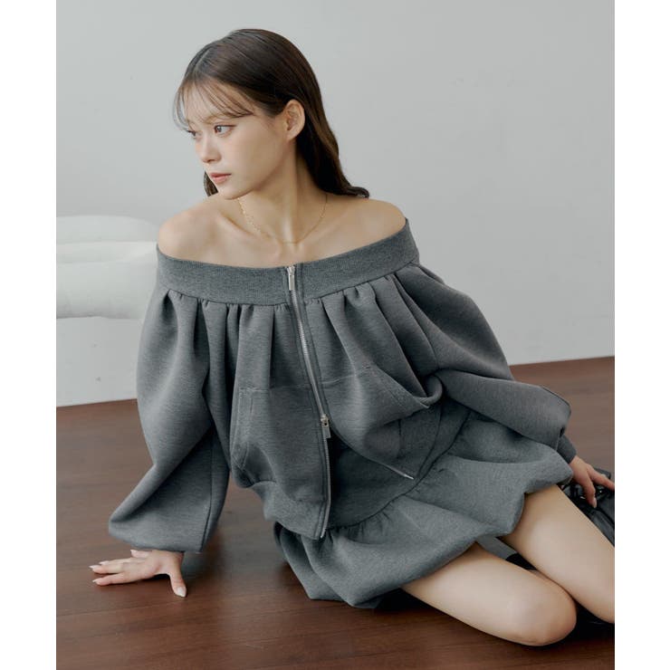 【Chico】オフショルジップSWT | PAL GROUP OUTLET | 詳細画像2 