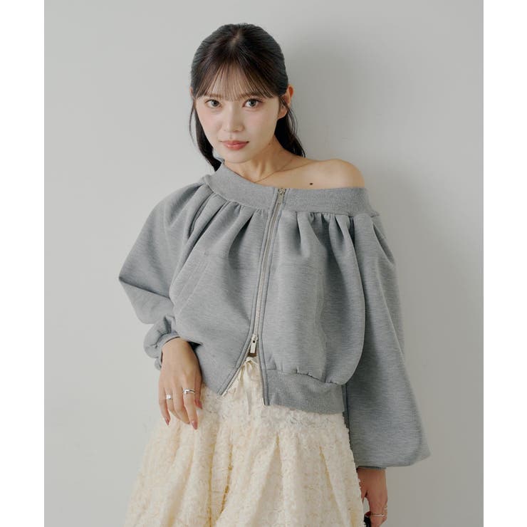 【Chico】オフショルジップSWT | PAL GROUP OUTLET | 詳細画像3 