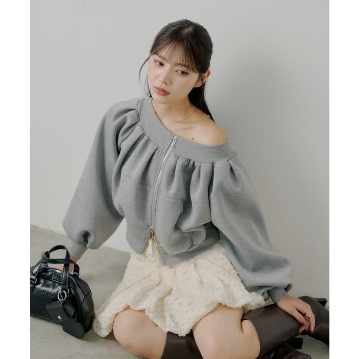 【Chico】オフショルジップSWT | PAL GROUP OUTLET | 詳細画像6 