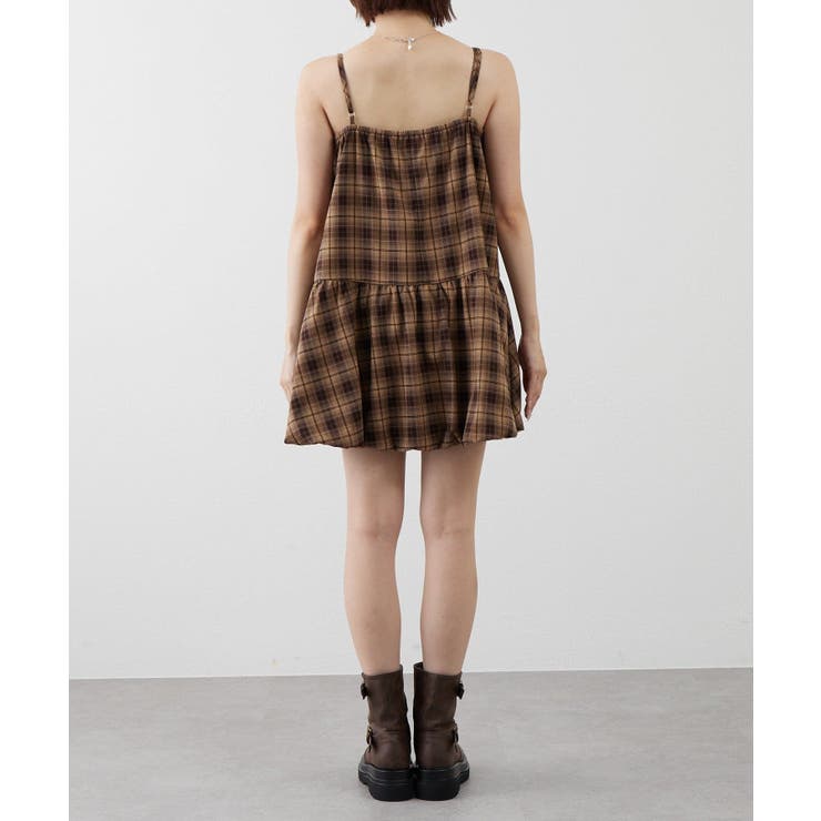 【mystic】[mline]バルーンチェック キャミワンピ | PAL GROUP OUTLET | 詳細画像11 