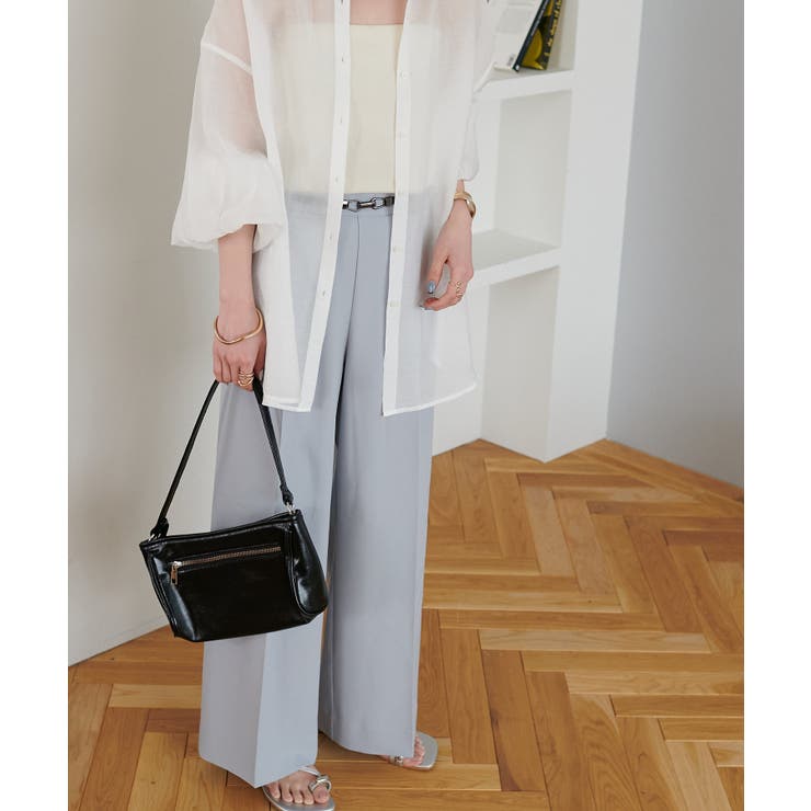 【Discoat】ベルト付よくばりタックパンツ | PAL GROUP OUTLET | 詳細画像2 