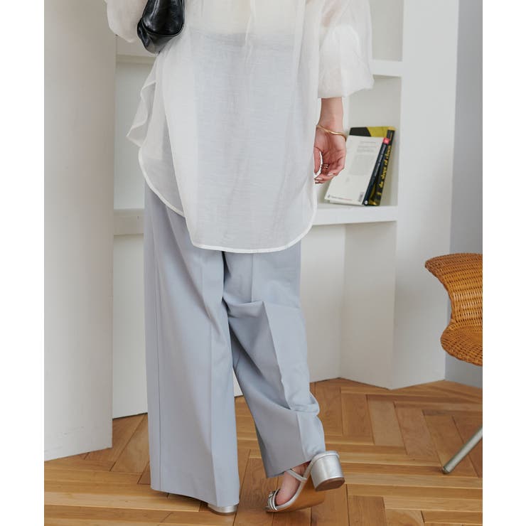 【Discoat】ベルト付よくばりタックパンツ | PAL GROUP OUTLET | 詳細画像4 