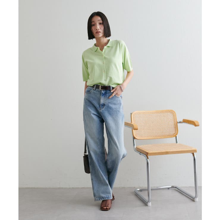 【Discoat】サラモチ衿付き半袖カーディガン | PAL GROUP OUTLET | 詳細画像7 