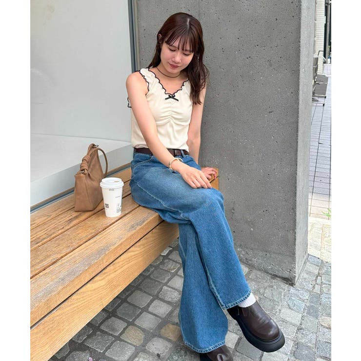 【Discoat】【umm】メロー前リボンタンク | PAL GROUP OUTLET | 詳細画像10 