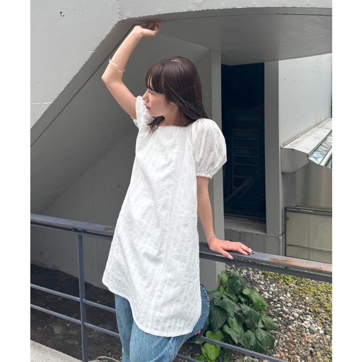 【Discoat】【umm】ドビードット半袖ミニワンピース | PAL GROUP OUTLET | 詳細画像3 