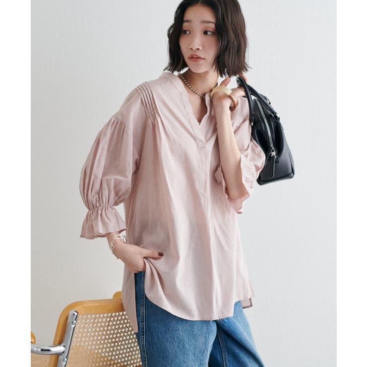 【Discoat】ピンタックスキッパーブラウス | PAL GROUP OUTLET | 詳細画像23 