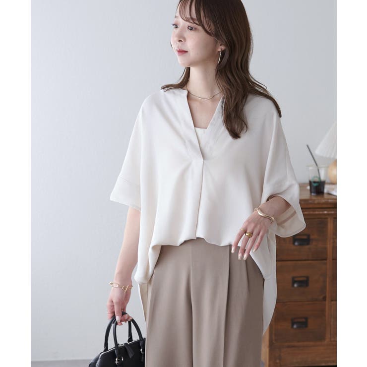 【Discoat】キレイメスキッパーブラウス | PAL GROUP OUTLET | 詳細画像3 