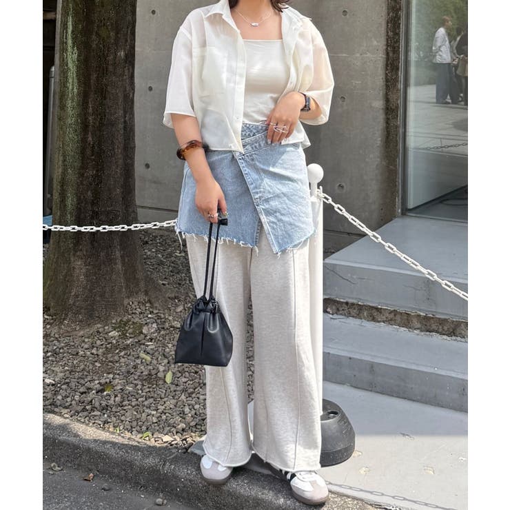 【Discoat】シアー半袖クロップドシャツ | PAL GROUP OUTLET | 詳細画像11 