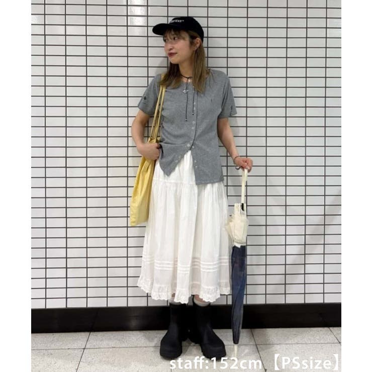 【Discoat】【umm】ピンタックレースフレアスカート | PAL GROUP OUTLET | 詳細画像14 