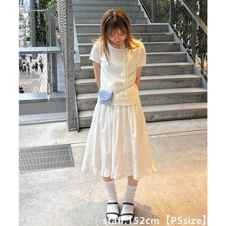 【Discoat】【umm】ピンタックレースフレアスカート | PAL GROUP OUTLET | 詳細画像17 