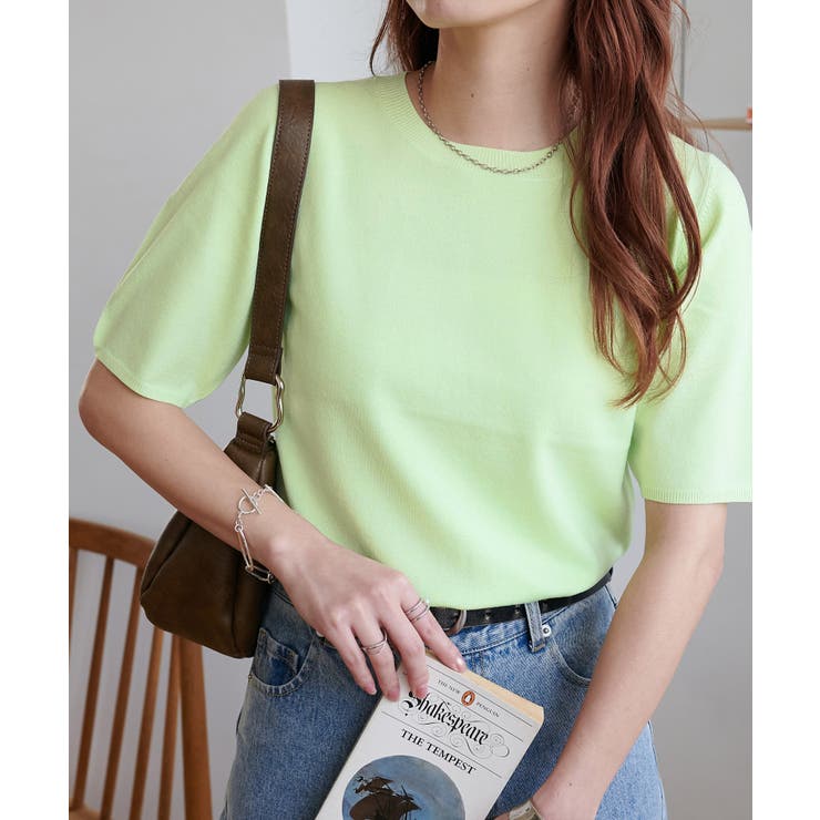 ライムグリーン | 【Discoat】サラモチ半袖プルオーバー | PAL GROUP OUTLET