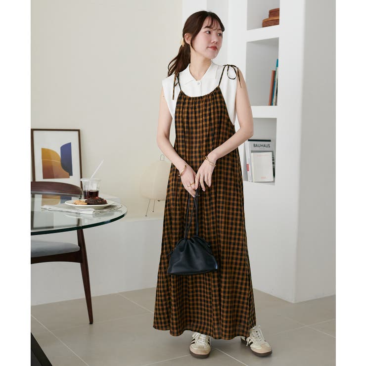 【Discoat】サラモチ衿付き前開きノースリーブ | PAL GROUP OUTLET | 詳細画像10 