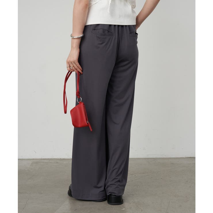 【SHENERY】ハイウエストタックワイドパンツ | PAL GROUP OUTLET | 詳細画像14 