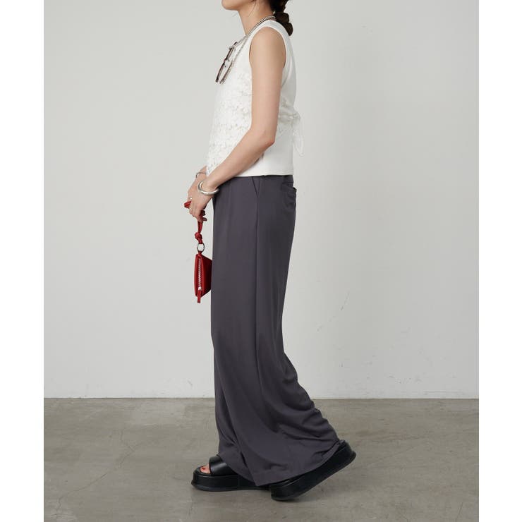 【SHENERY】ハイウエストタックワイドパンツ | PAL GROUP OUTLET | 詳細画像5 