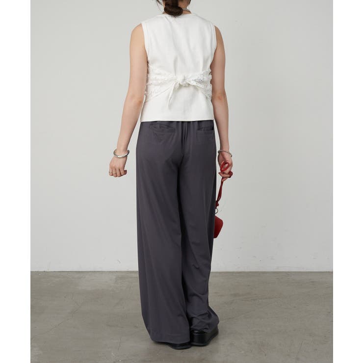 【SHENERY】ハイウエストタックワイドパンツ | PAL GROUP OUTLET | 詳細画像6 