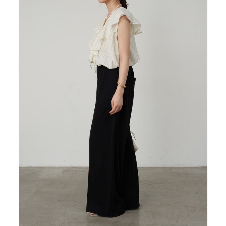 【SHENERY】ハイウエストタックワイドパンツ | PAL GROUP OUTLET | 詳細画像46 