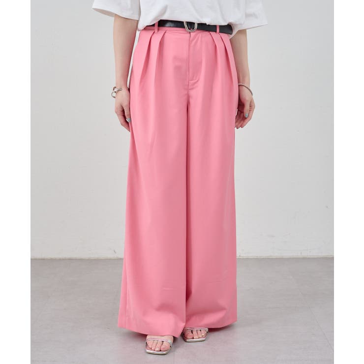 PNK | 【SHENERY】ダブルタックスラックス | PAL GROUP OUTLET