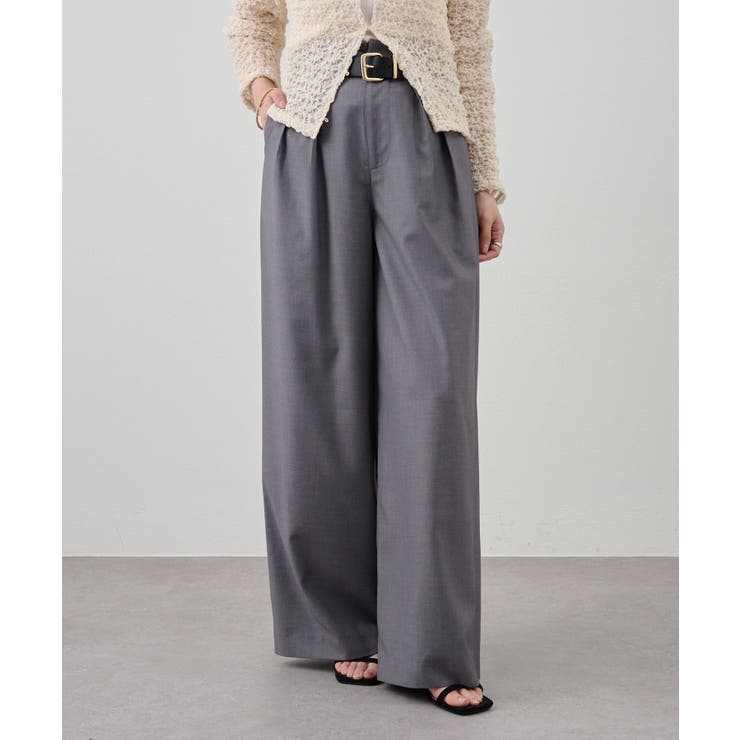 GRY | 【SHENERY】ダブルタックスラックス | PAL GROUP OUTLET