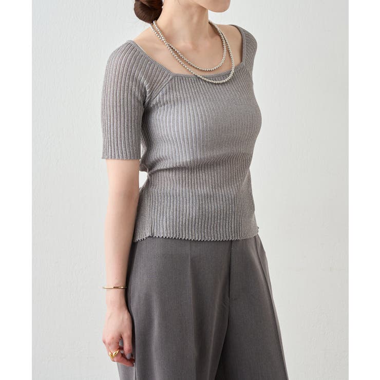 【SHENERY】バックデザインリブトップス | PAL GROUP OUTLET | 詳細画像23 