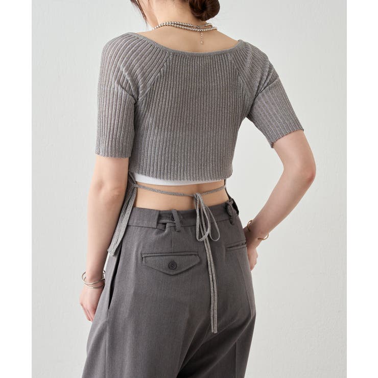 【SHENERY】バックデザインリブトップス | PAL GROUP OUTLET | 詳細画像24 