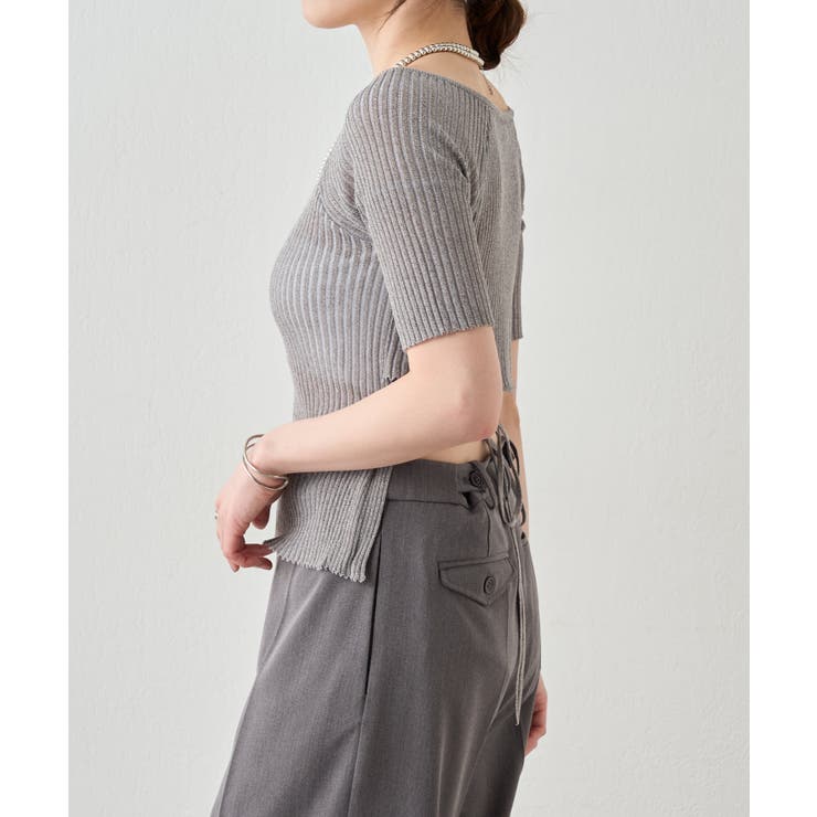 【SHENERY】バックデザインリブトップス | PAL GROUP OUTLET | 詳細画像26 