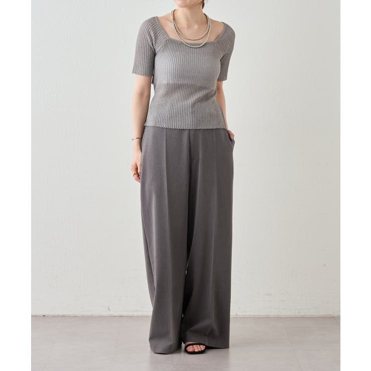 【SHENERY】バックデザインリブトップス | PAL GROUP OUTLET | 詳細画像13 