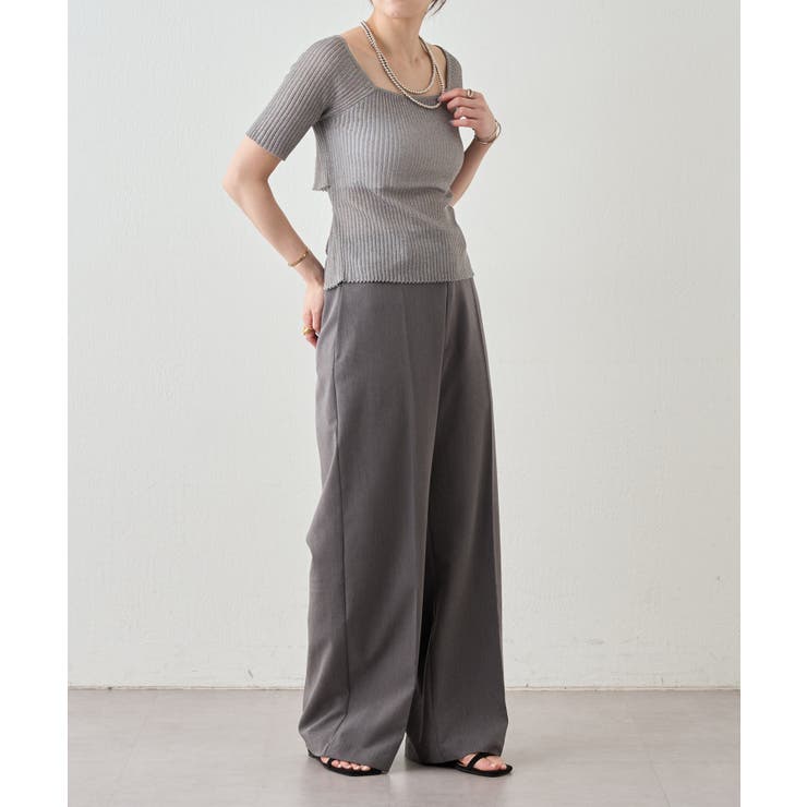 【SHENERY】バックデザインリブトップス | PAL GROUP OUTLET | 詳細画像19 