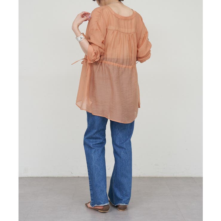 【SHENERY】シアーペプラムブラウス | PAL GROUP OUTLET | 詳細画像5 