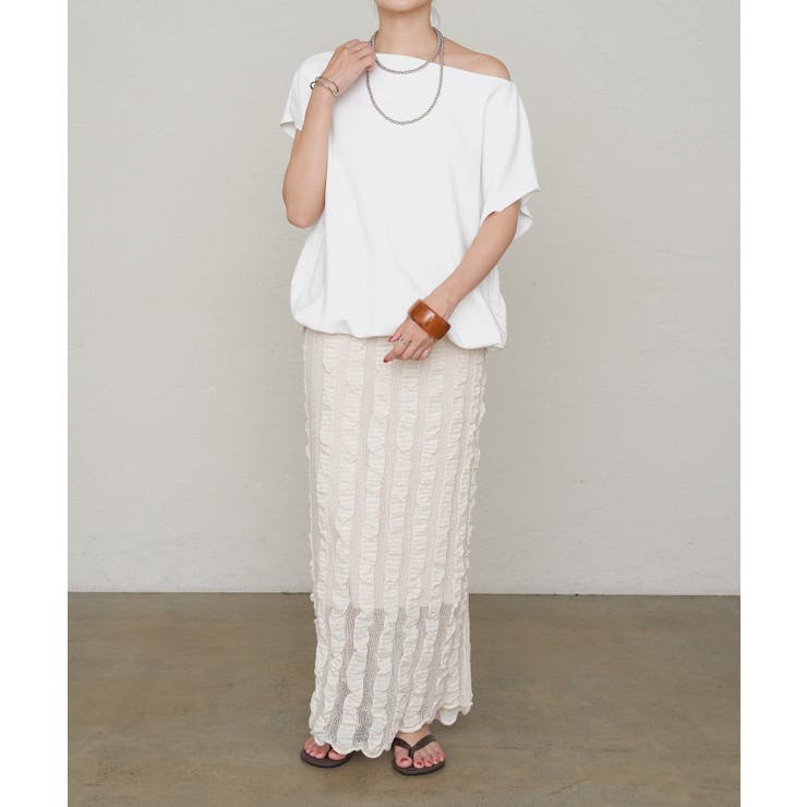 【SHENERY】膨れ編タイトスカート | PAL GROUP OUTLET | 詳細画像1 