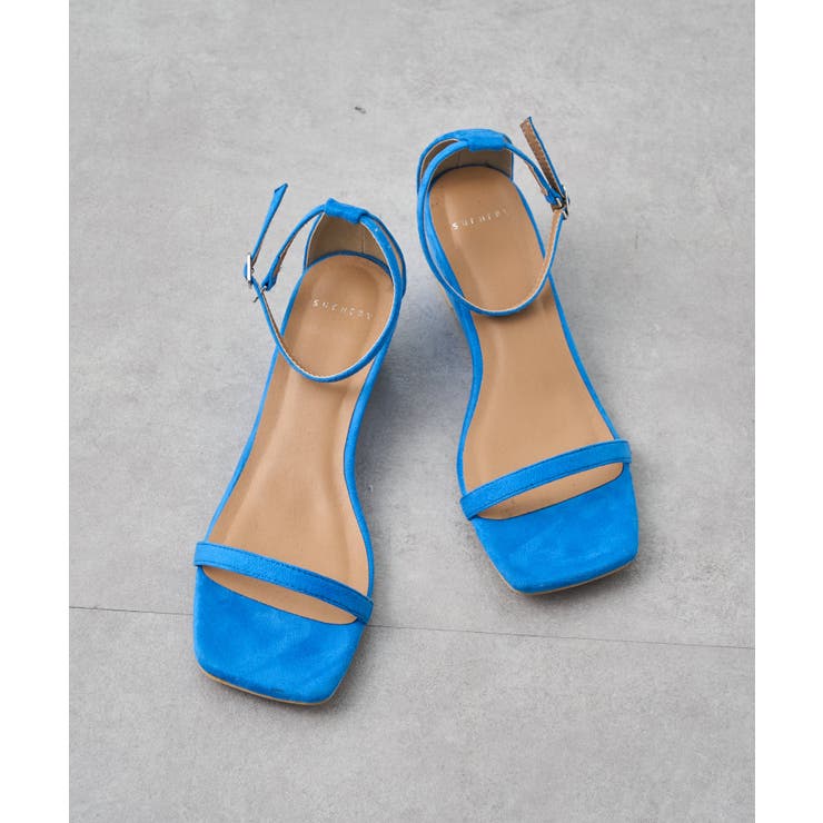BLU | 【SHENERY】スクエアトゥウェッジサンダル | PAL GROUP OUTLET