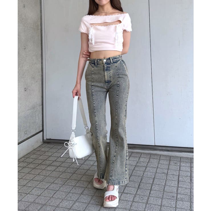 【mystic】[mline]バストリボンカットソー | PAL GROUP OUTLET | 詳細画像7 