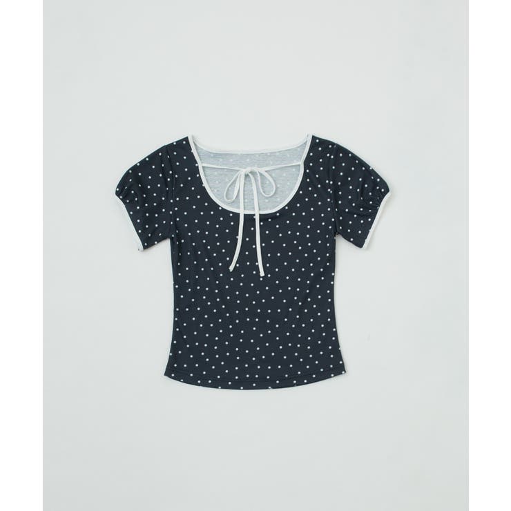 【mystic】[mline]ドットリボンＴシャツ | PAL GROUP OUTLET | 詳細画像6 