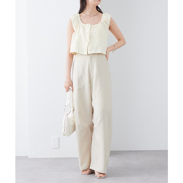 【mystic】シャーリングスクエアショートタンク | PAL GROUP OUTLET | 詳細画像2 