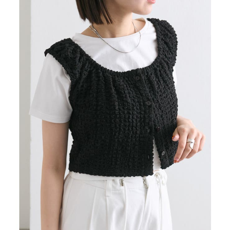 【mystic】シャーリングスクエアショートタンク | PAL GROUP OUTLET | 詳細画像38 