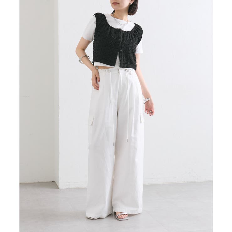 【mystic】シャーリングスクエアショートタンク | PAL GROUP OUTLET | 詳細画像40 