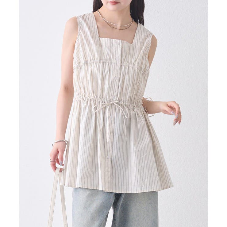 【mystic】ストライプタンクブラウス | PAL GROUP OUTLET | 詳細画像9 