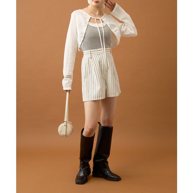 【mystic】ギャザーリボンボレロ | PAL GROUP OUTLET | 詳細画像12 