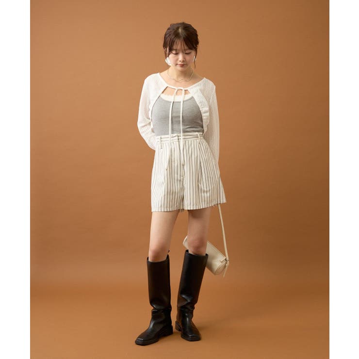 【mystic】ギャザーリボンボレロ | PAL GROUP OUTLET | 詳細画像13 