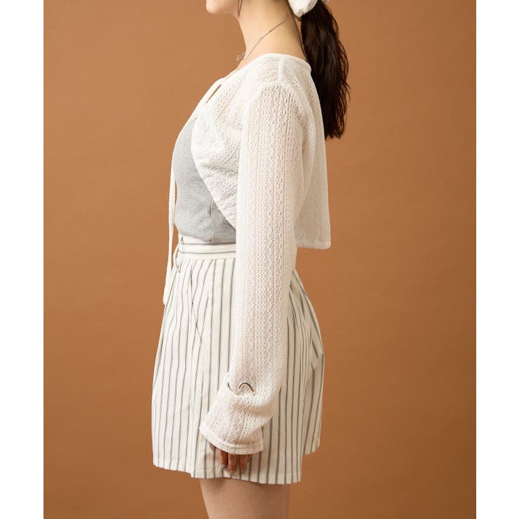 【mystic】ギャザーリボンボレロ | PAL GROUP OUTLET | 詳細画像16 