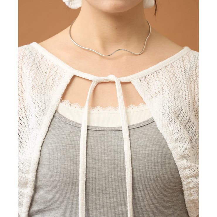 【mystic】ギャザーリボンボレロ | PAL GROUP OUTLET | 詳細画像17 