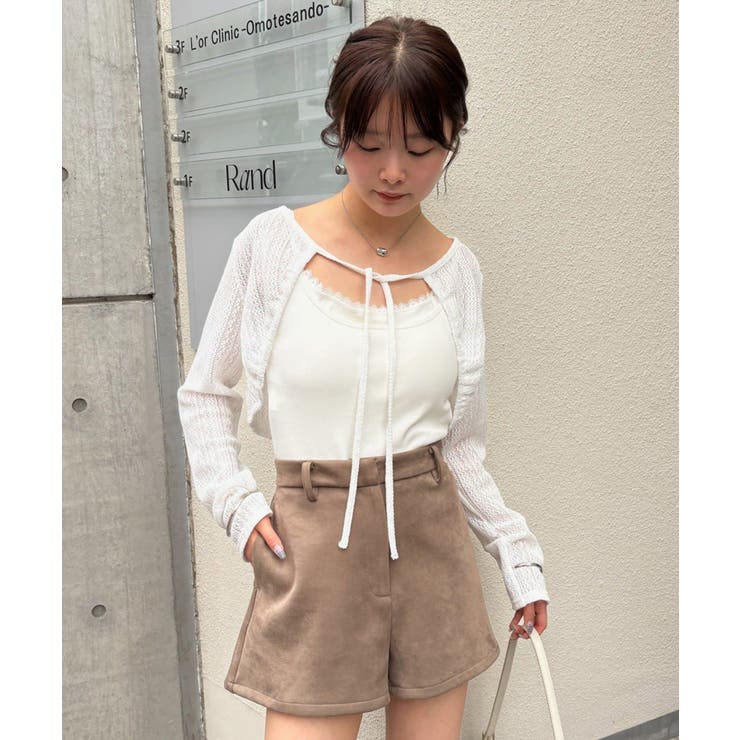 【mystic】ギャザーリボンボレロ | PAL GROUP OUTLET | 詳細画像3 