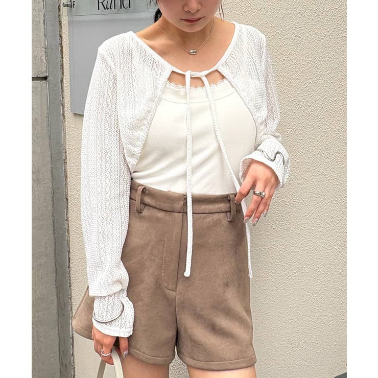 【mystic】ギャザーリボンボレロ | PAL GROUP OUTLET | 詳細画像4 